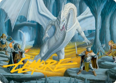 Cave of the Frost Dragon Art Card (Gold-Stamped Signature) [Dungeons & Dragons: Adventures in the Forgotten Realms Art Series] | Shuffle n Cut Hobbies & Games