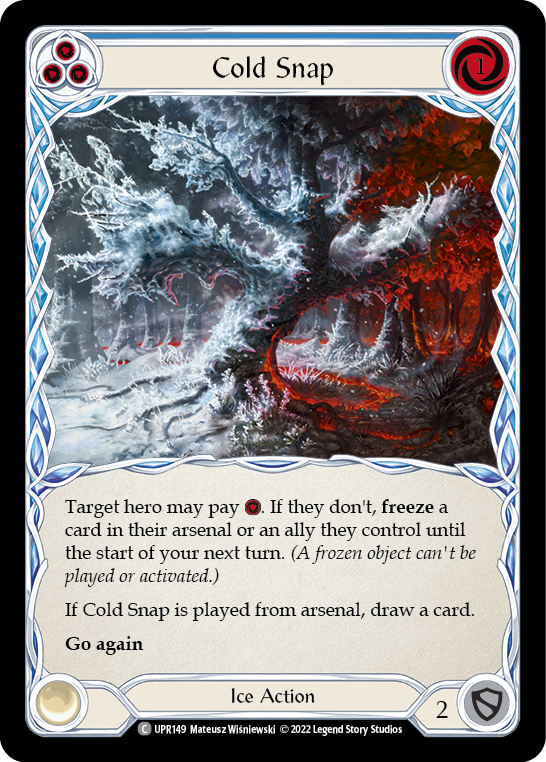 Cold Snap (Blue) [UPR149] (Uprising)  Rainbow Foil | Shuffle n Cut Hobbies & Games