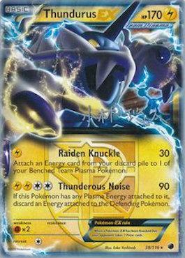 Thundurus EX (38/116) (Plasma Power - Haruto Kobayashi) [World Championships 2014] | Shuffle n Cut Hobbies & Games