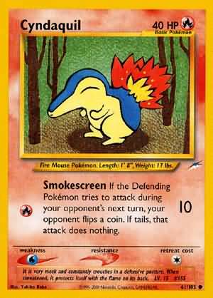 Cyndaquil (61/105) [Neo Destiny Unlimited] | Shuffle n Cut Hobbies & Games