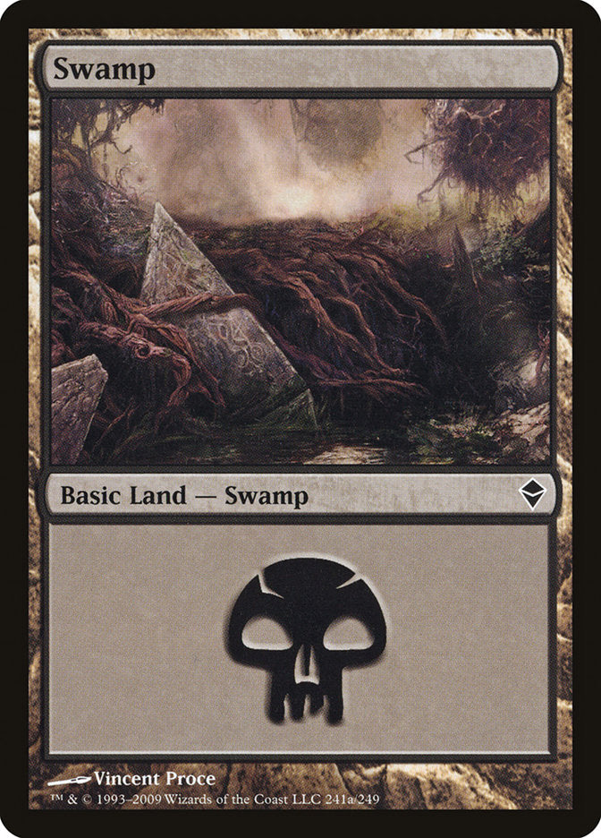 Swamp (241a) [Zendikar] | Shuffle n Cut Hobbies & Games