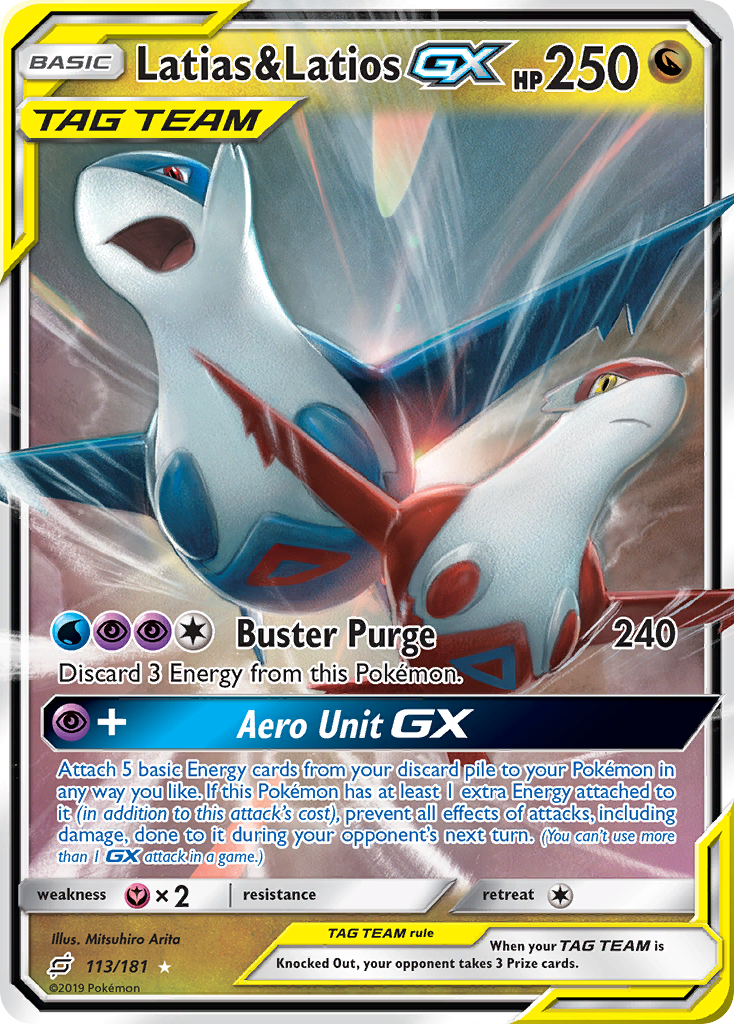 Latias & Latios GX (113/181) [Sun & Moon: Team Up] | Shuffle n Cut Hobbies & Games