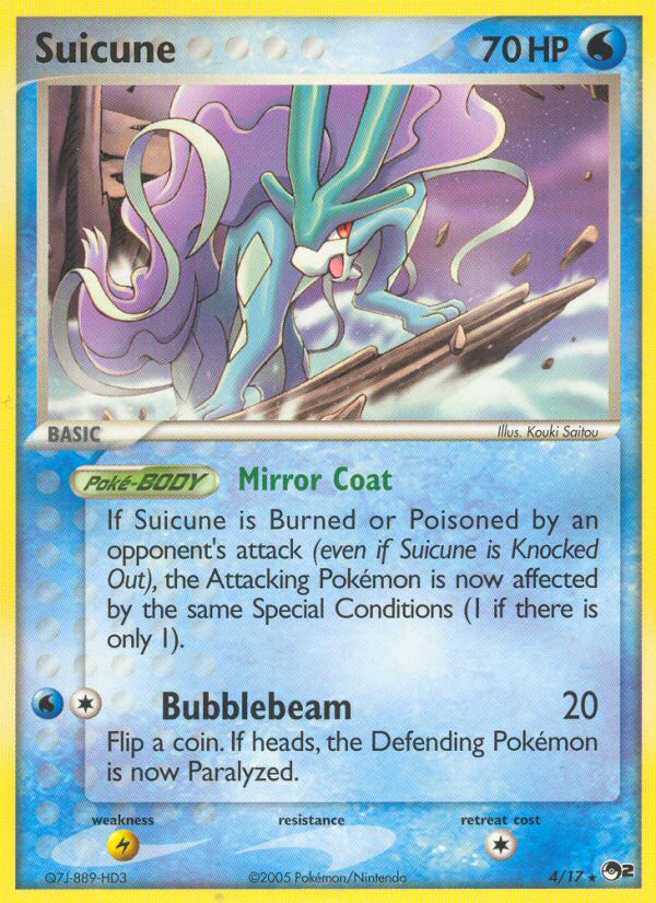 Suicune (4/17) [POP Series 2] | Shuffle n Cut Hobbies & Games