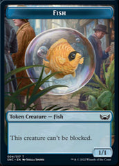 Fish // Citizen Double-Sided Token [Streets of New Capenna Tokens] | Shuffle n Cut Hobbies & Games