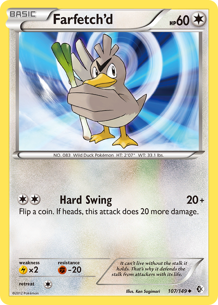 Farfetch'd (107/149) [Black & White: Boundaries Crossed] | Shuffle n Cut Hobbies & Games