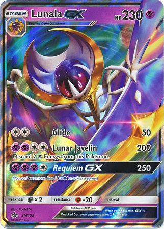 Lunala GX (SM103) (Jumbo Card) [Sun & Moon: Black Star Promos] | Shuffle n Cut Hobbies & Games