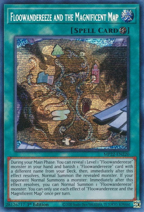 Floowandereeze and the Magnificent Map [MP22-EN220] Prismatic Secret Rare | Shuffle n Cut Hobbies & Games