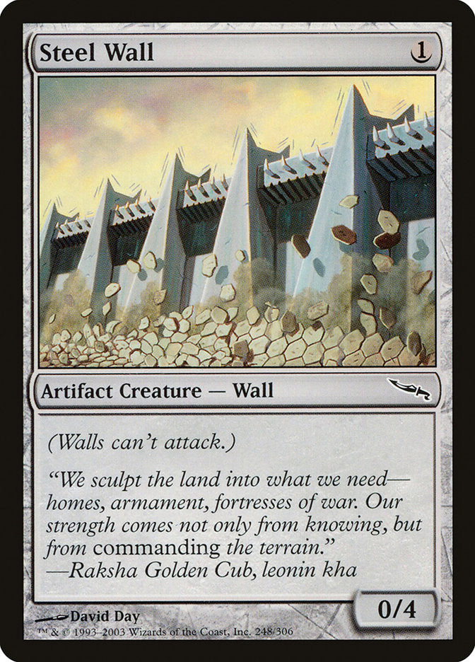 Steel Wall [Mirrodin] | Shuffle n Cut Hobbies & Games