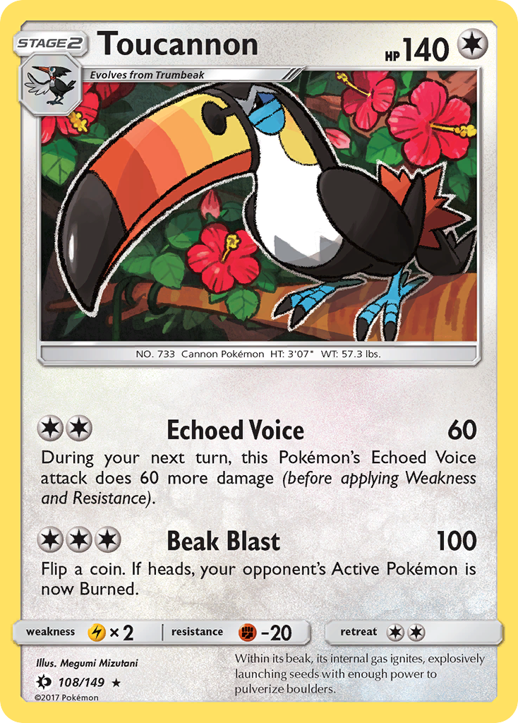 Toucannon (108/149) [Sun & Moon: Base Set] | Shuffle n Cut Hobbies & Games