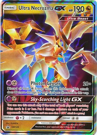 Ultra Necrozma GX (SM126) (Jumbo Card) [Sun & Moon: Black Star Promos] | Shuffle n Cut Hobbies & Games