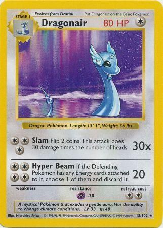 Dragonair (18/102) [Base Set Shadowless Unlimited] | Shuffle n Cut Hobbies & Games