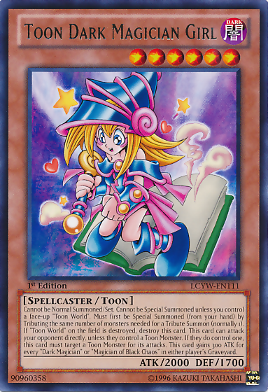 Toon Dark Magician Girl [LCYW-EN111] Rare | Shuffle n Cut Hobbies & Games