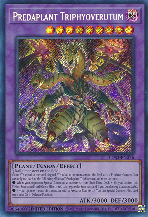 Predaplant Triphyoverutum [LDS3-EN076] Secret Rare | Shuffle n Cut Hobbies & Games