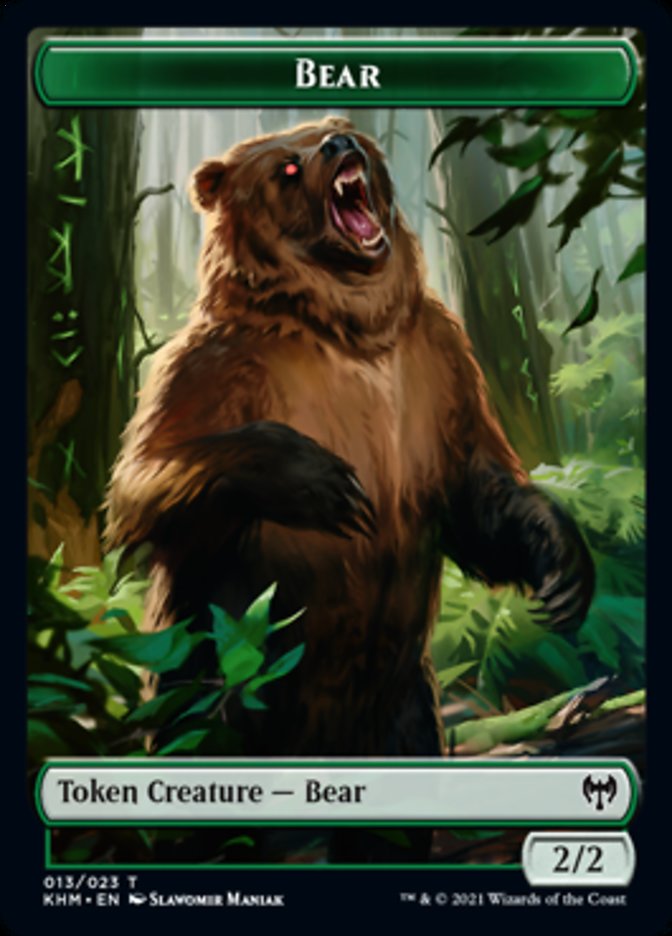 Bear Token [Kaldheim Tokens] | Shuffle n Cut Hobbies & Games