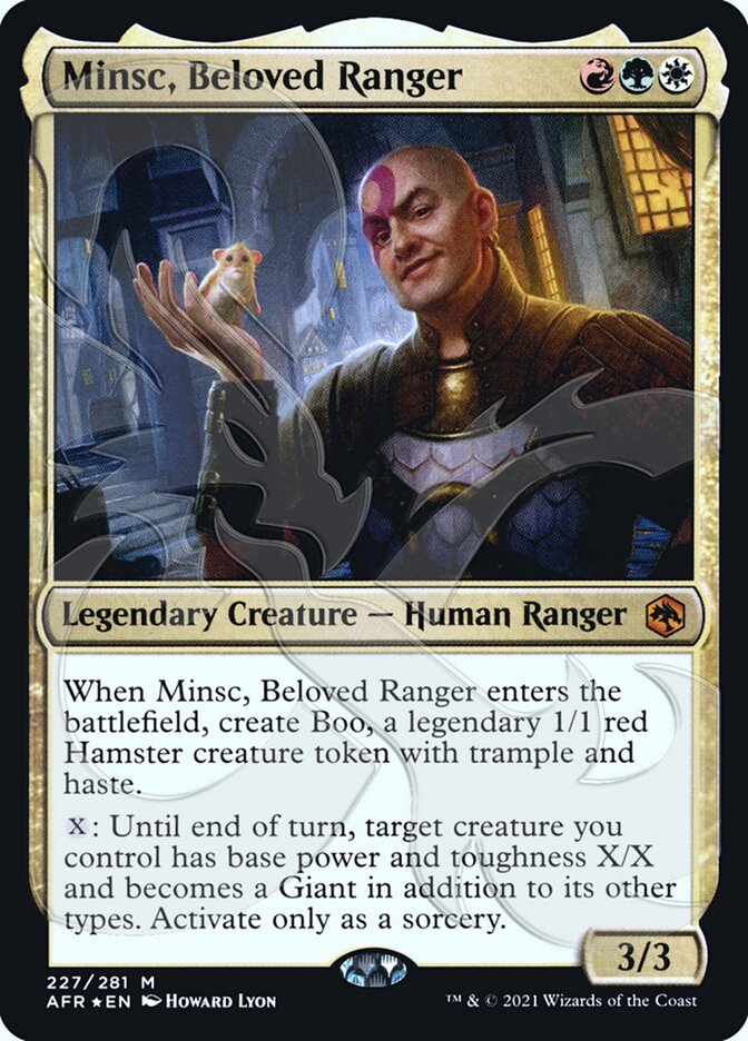 Minsc, Beloved Ranger (Ampersand Promo) [Dungeons & Dragons: Adventures in the Forgotten Realms Promos] | Shuffle n Cut Hobbies & Games