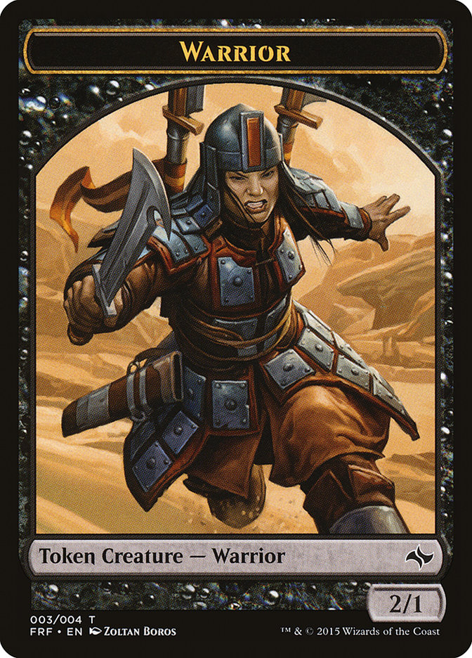 Warrior Token [Fate Reforged Tokens] | Shuffle n Cut Hobbies & Games