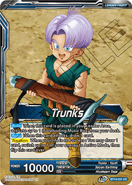 Trunks // Trunks, the Hero's Successor (BT14-031) [Cross Spirits] | Shuffle n Cut Hobbies & Games