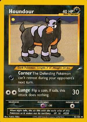 Houndour (43/105) [Neo Destiny Unlimited] | Shuffle n Cut Hobbies & Games