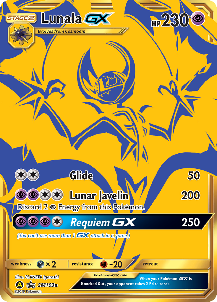 Lunala GX (SM103a) [Sun & Moon: Black Star Promos] | Shuffle n Cut Hobbies & Games