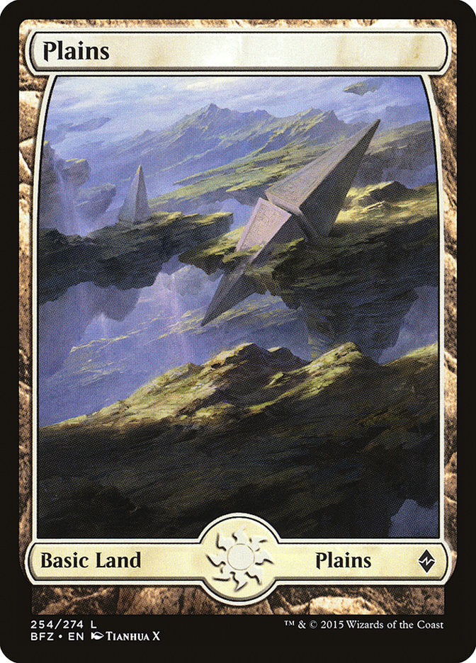 Plains (254) (Full Art) [Battle for Zendikar] | Shuffle n Cut Hobbies & Games