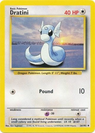 Dratini (26/102) [Base Set Unlimited] | Shuffle n Cut Hobbies & Games