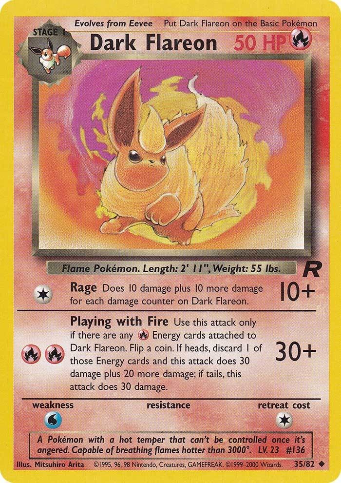 Dark Flareon (35/82) [Team Rocket Unlimited] | Shuffle n Cut Hobbies & Games