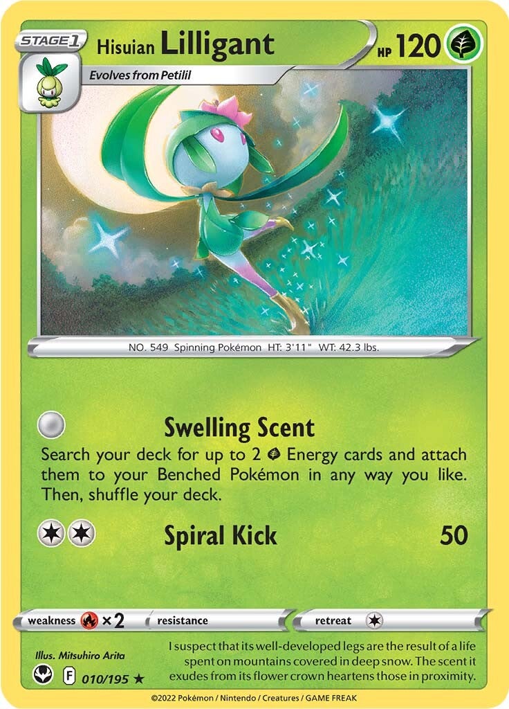 Hisuian Lilligant (010/195) [Sword & Shield: Silver Tempest] | Shuffle n Cut Hobbies & Games