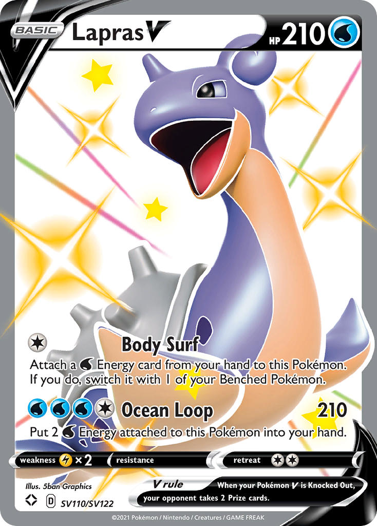 Lapras V (SV110/SV122) [Sword & Shield: Shining Fates] | Shuffle n Cut Hobbies & Games