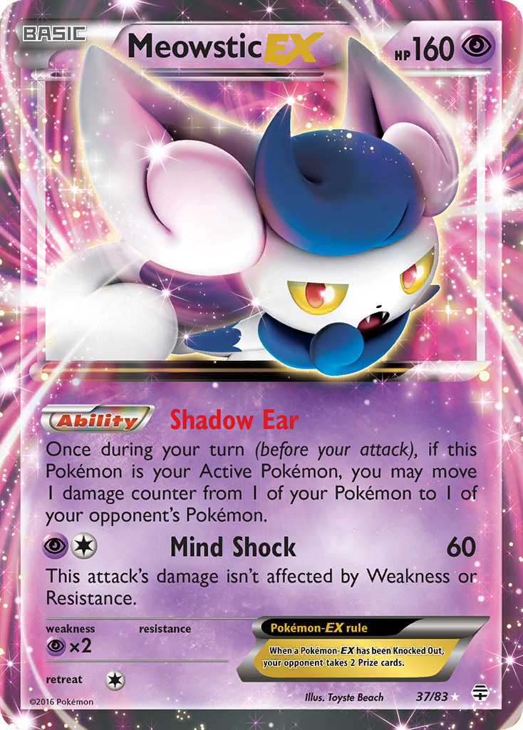 Meowstic EX (37/83) [XY: Generations] | Shuffle n Cut Hobbies & Games