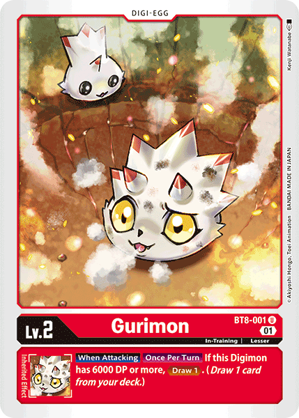 Gurimon [BT8-001] [New Awakening] | Shuffle n Cut Hobbies & Games