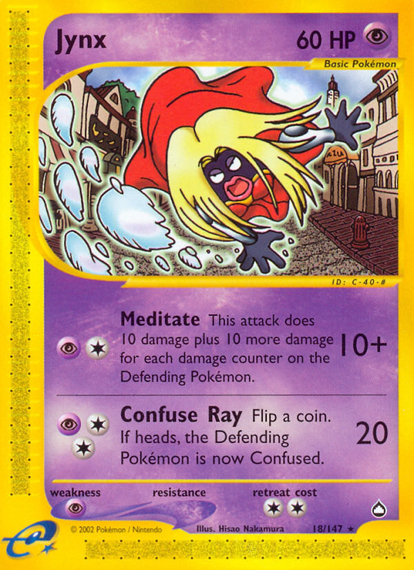 Jynx (18/147) [Aquapolis] | Shuffle n Cut Hobbies & Games