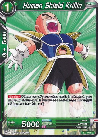 Human Shield Krillin [BT1-072] | Shuffle n Cut Hobbies & Games