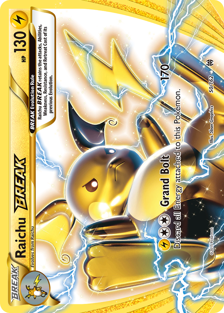 Raichu BREAK (50/162) [XY: BREAKthrough] | Shuffle n Cut Hobbies & Games