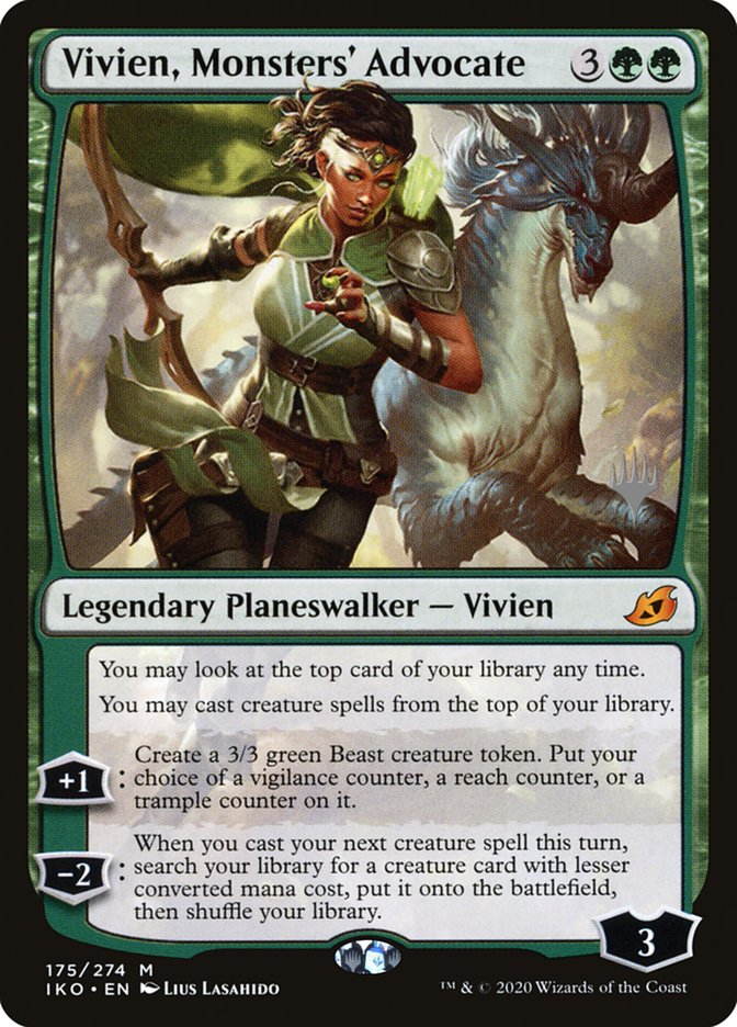 Vivien, Monsters' Advocate (Promo Pack) [Ikoria: Lair of Behemoths Promos] | Shuffle n Cut Hobbies & Games