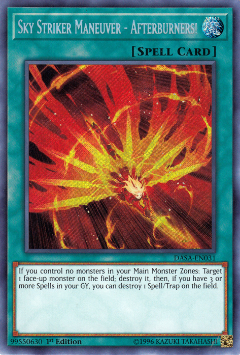 Sky Striker Maneuver - Afterburners! [DASA-EN031] Secret Rare | Shuffle n Cut Hobbies & Games