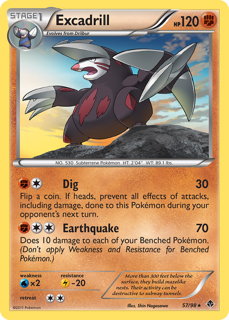 Excadrill (57/98) [Black & White: Emerging Powers] | Shuffle n Cut Hobbies & Games