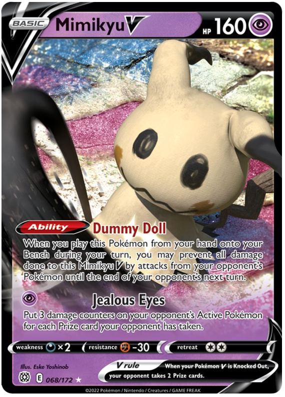 Mimikyu V (068/172) [Sword & Shield: Brilliant Stars] | Shuffle n Cut Hobbies & Games