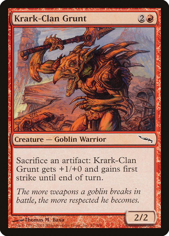 Krark-Clan Grunt [Mirrodin] | Shuffle n Cut Hobbies & Games