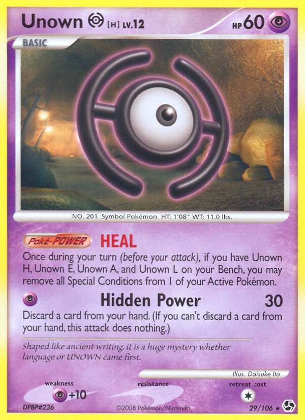 Unown H (29/106) [Diamond & Pearl: Great Encounters] | Shuffle n Cut Hobbies & Games