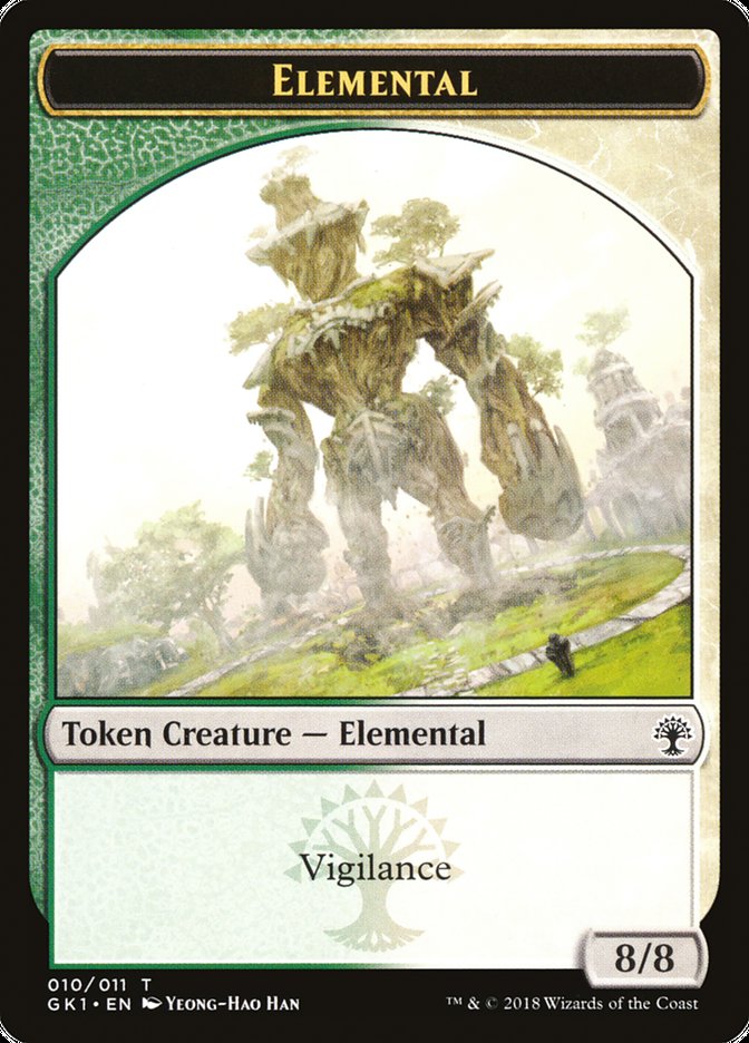 Elemental // Centaur Double-Sided Token [Guilds of Ravnica Guild Kit Tokens] | Shuffle n Cut Hobbies & Games