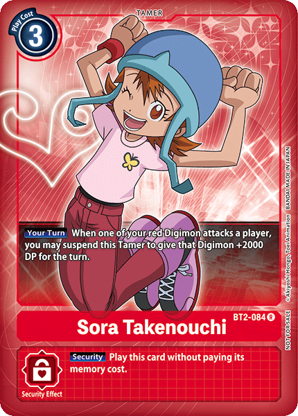 Sora Takenouchi [BT2-084] (Buy-A-Box Promo) [Release Special Booster Ver.1.0 Promos] | Shuffle n Cut Hobbies & Games