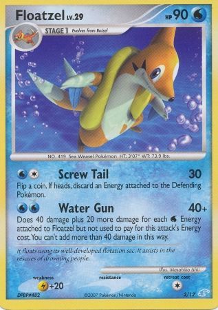 Floatzel (2/12) [Diamond & Pearl: Trainer Kit - Manaphy] | Shuffle n Cut Hobbies & Games