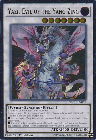 Yazi, Evil of the Yang Zing [NECH-EN051] Ultimate Rare | Shuffle n Cut Hobbies & Games