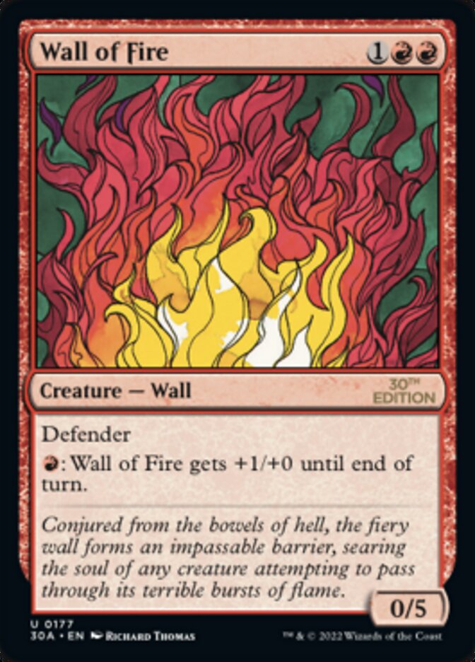 Wall of Fire [30th Anniversary Edition] | Shuffle n Cut Hobbies & Games