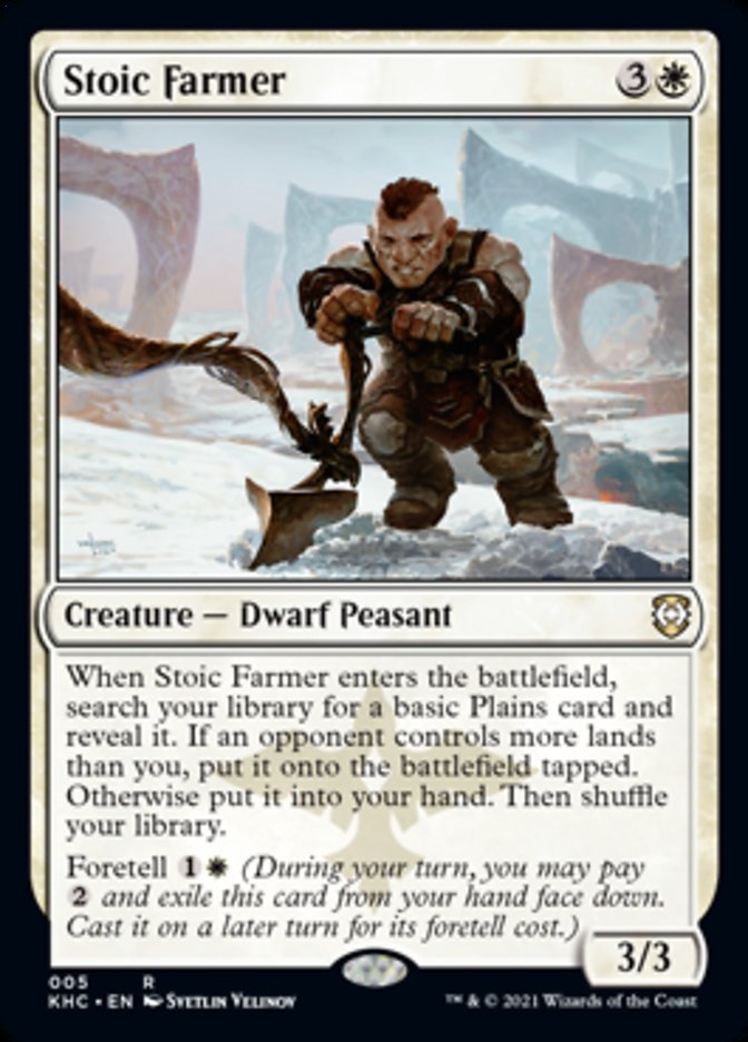 Stoic Farmer [Kaldheim Commander] | Shuffle n Cut Hobbies & Games