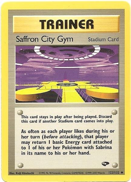 Saffron City Gym (122/132) [Gym Challenge Unlimited] | Shuffle n Cut Hobbies & Games