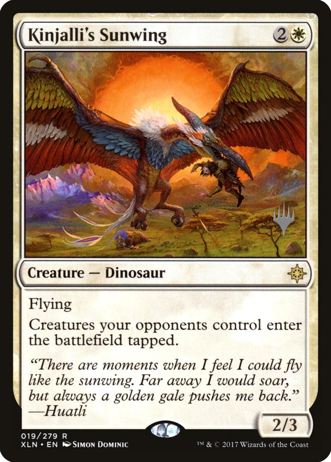 Kinjalli's Sunwing (Promo Pack) [Ixalan Promos] | Shuffle n Cut Hobbies & Games