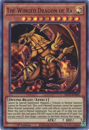 The Winged Dragon of Ra (Ultra Pharaoh's Rare) [KICO-EN065] Ultra Pharaoh’s Rare | Shuffle n Cut Hobbies & Games