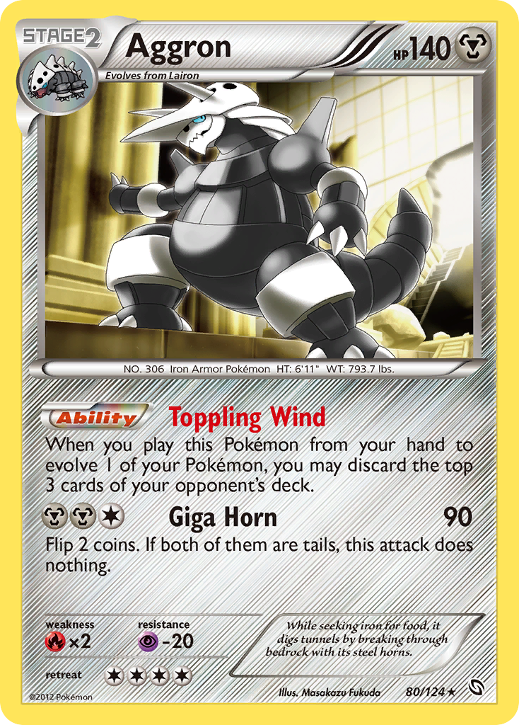 Aggron (80/124) [Black & White: Dragons Exalted] | Shuffle n Cut Hobbies & Games