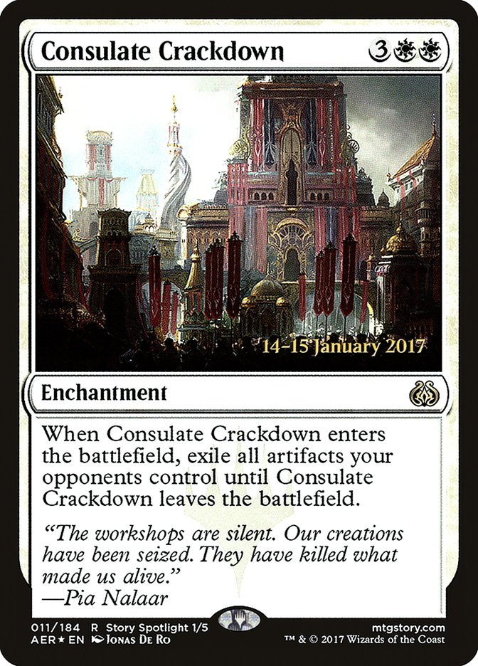 Consulate Crackdown [Aether Revolt Prerelease Promos] | Shuffle n Cut Hobbies & Games